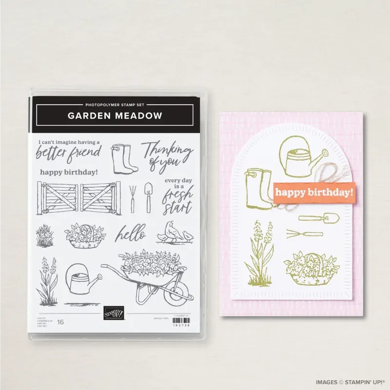 Garden Meadow Photopolymer Stamp Set (English)