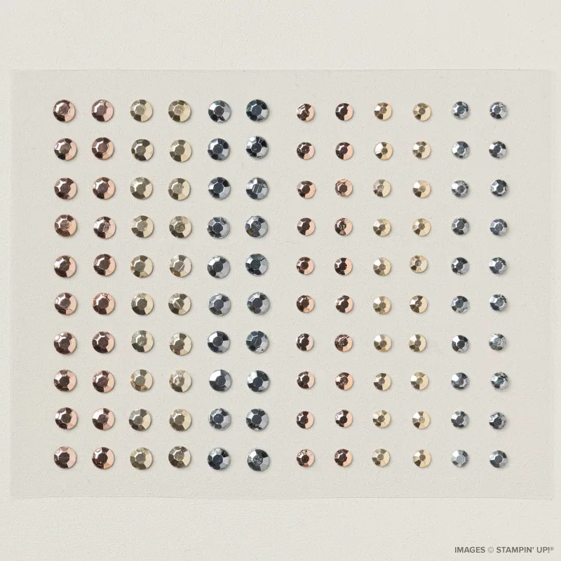 Adhesive-Backed Metallic Gems