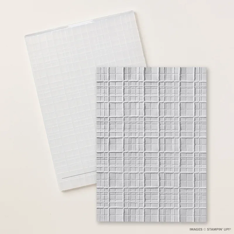 Forever Plaid 3D Embossing Folder