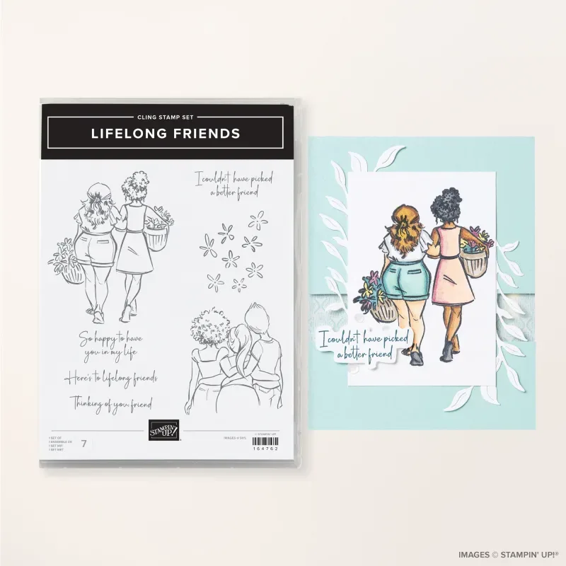 Lifelong Friends Cling Stamp Set (English)