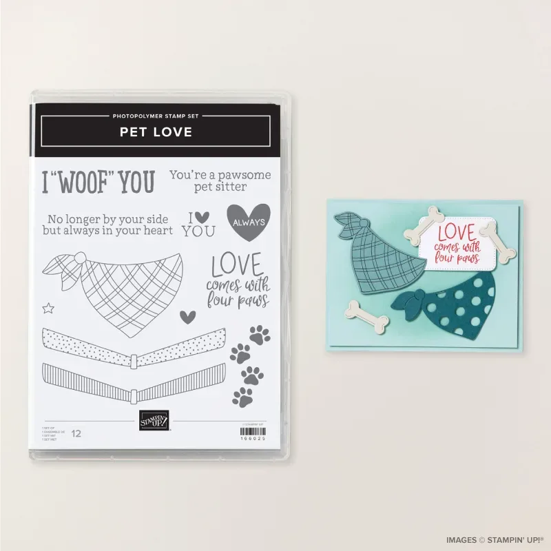 Pet Love Photopolymer Stamp Set (English)