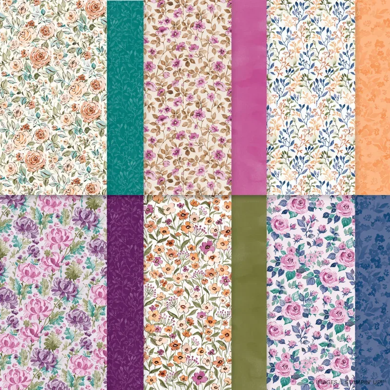 Floral Charm 12" x 12" Designer Series Paper