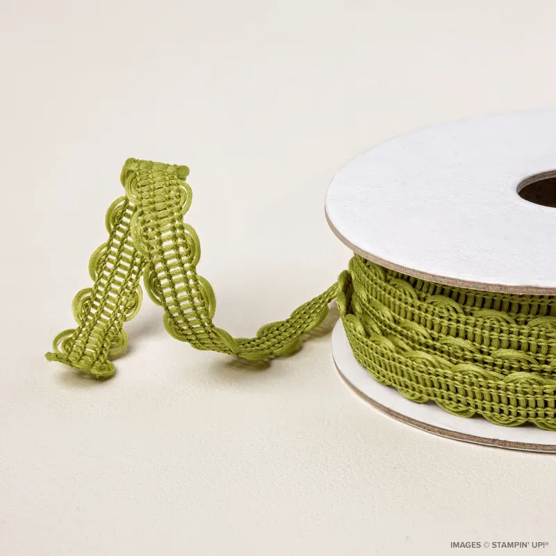 Old Olive 3/8" Specialty Rickrack