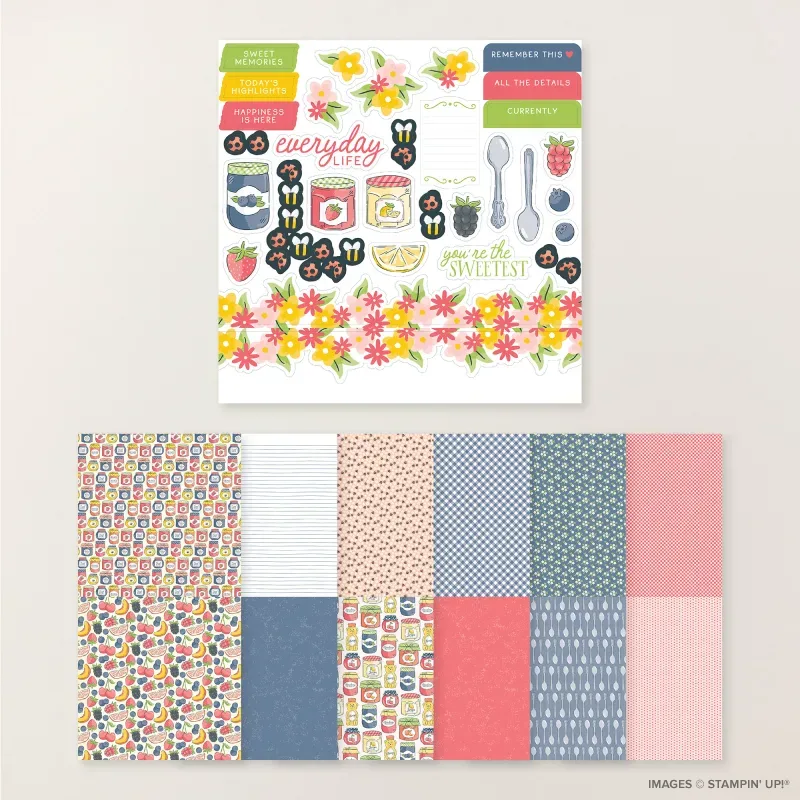 Homemade Sweetness Designer Series Paper & Sticker Sheet (English)