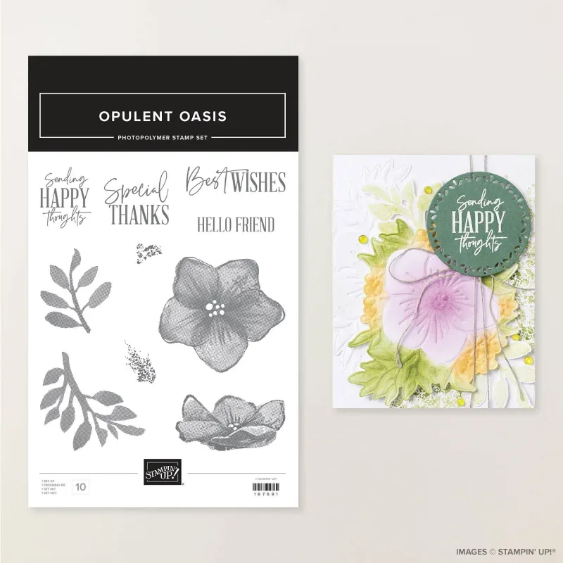 Opulent Oasis Photopolymer Stamp Set (English)