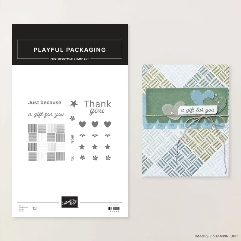 Playful Packaging Photopolymer Stamp Set (English)
