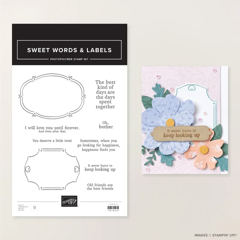 Sweet Words & Labels Photopolymer Stamp Set (English)