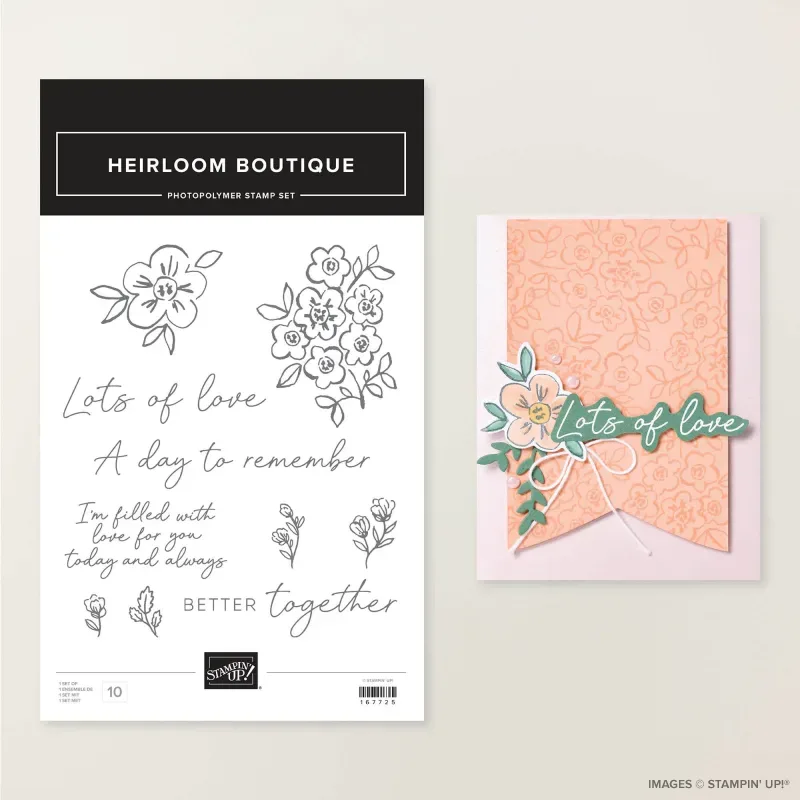 Heirloom Boutique Photopolymer Stamp Set (English)