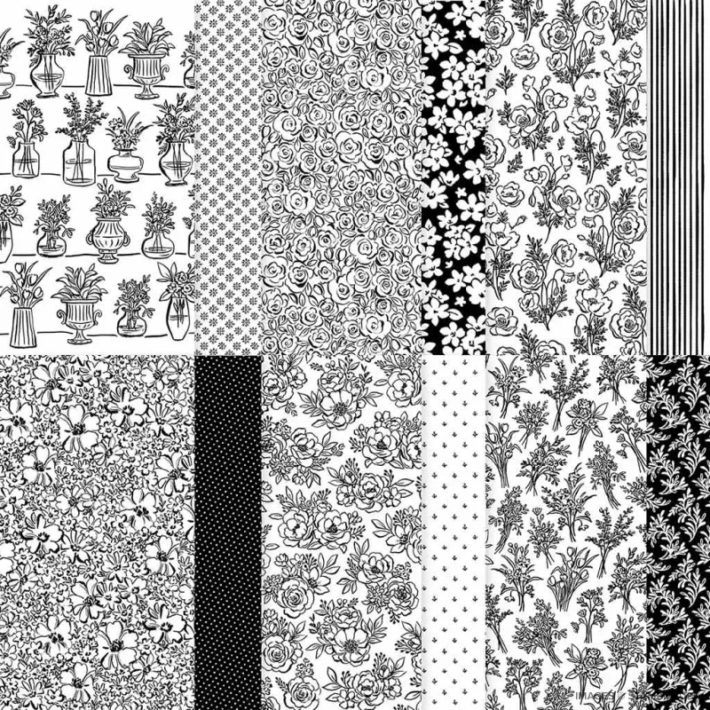 Artisan Sketched Garden 12" x 12" Designer Series Paper