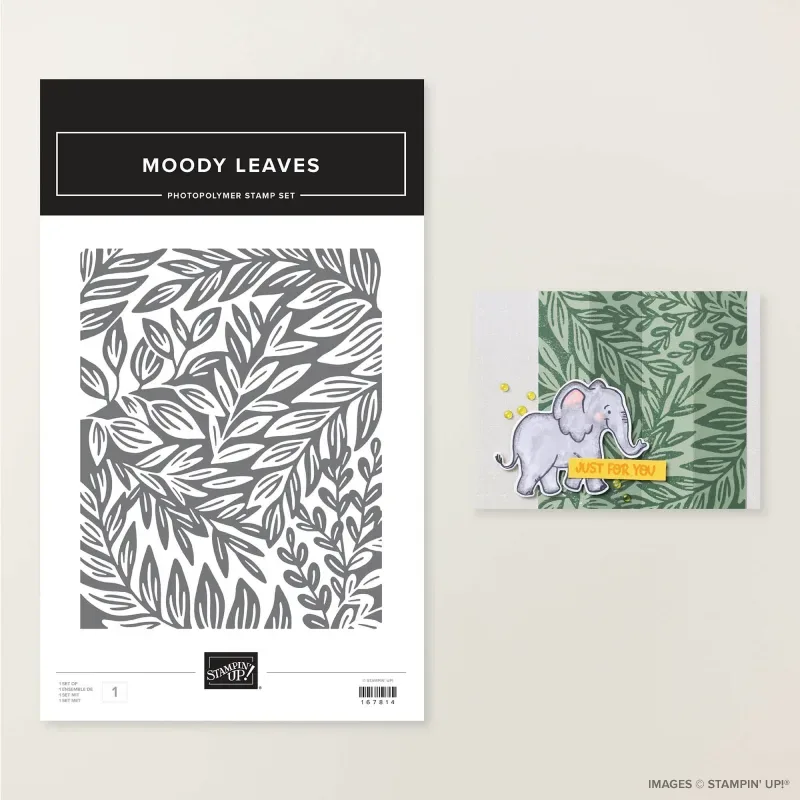 Moody Leaves Photopolymer Stamp Set