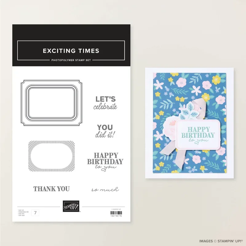 Exciting Times Photopolymer Stamp Set (English)