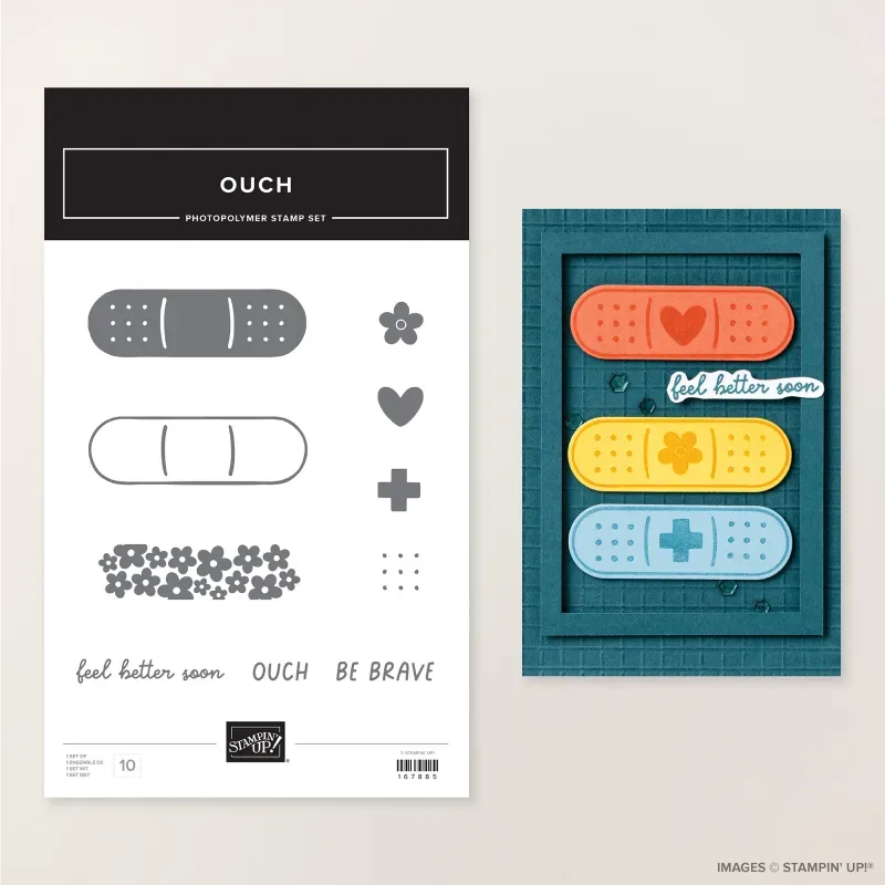 Ouch Photopolymer Stamp Set (English)