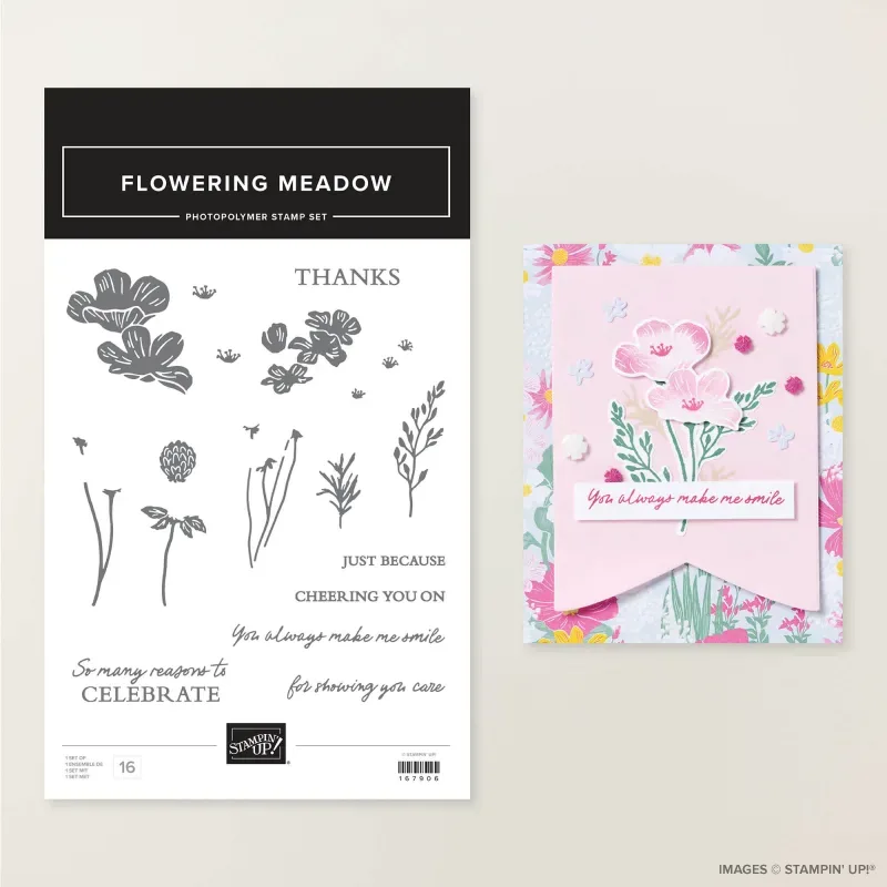 Flowering Meadow Photopolymer Stamp Set (English)