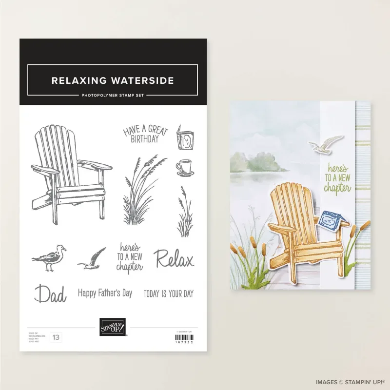 Relaxing Waterside Photopolymer Stamp Set (English)