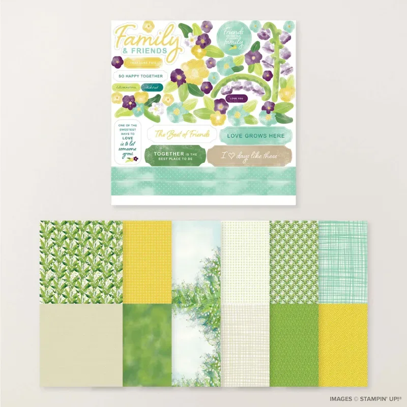 Valley in Bloom 12" x 12" Designer Series Paper & Sticker Sheet (English)