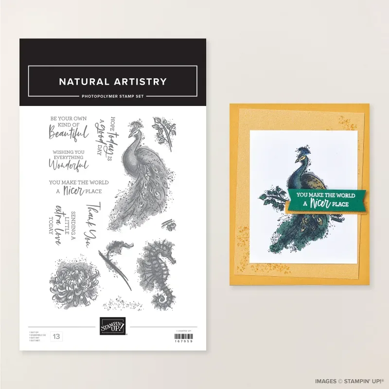 Natural Artistry Photopolymer Stamp Set (English)