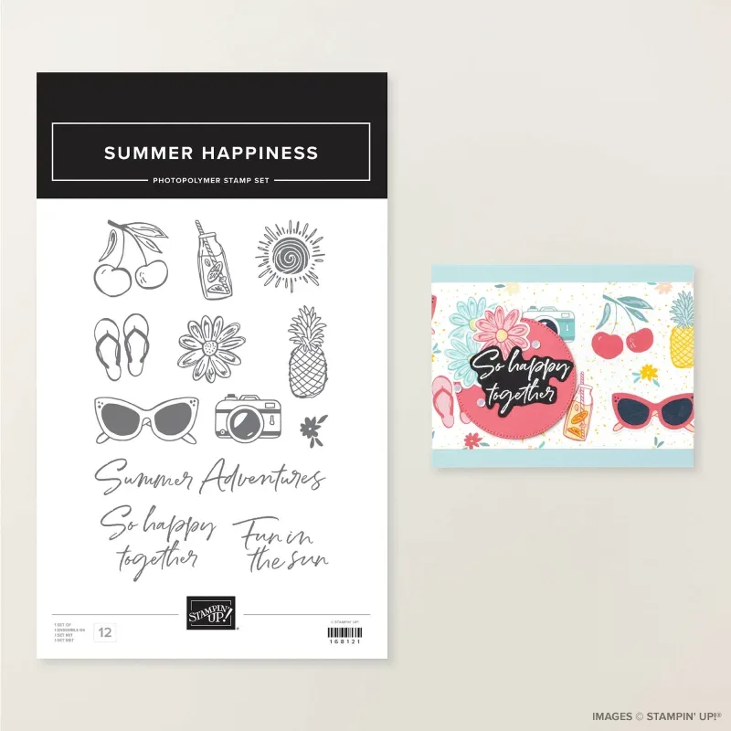 Summer Happiness Photopolymer Stamp Set (English)