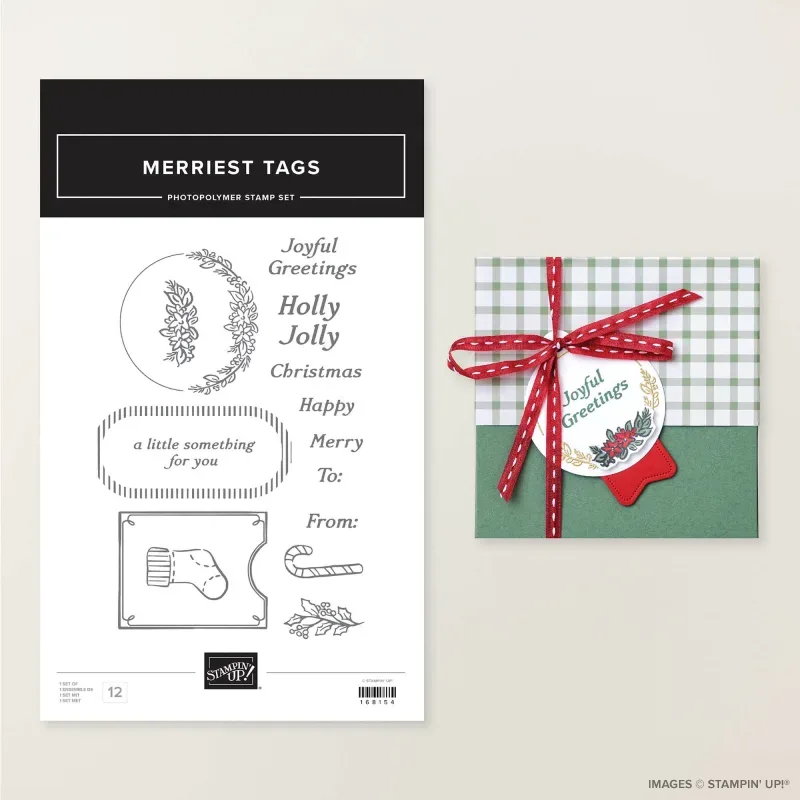 Merriest Tags Photopolymer Stamp Set (English)