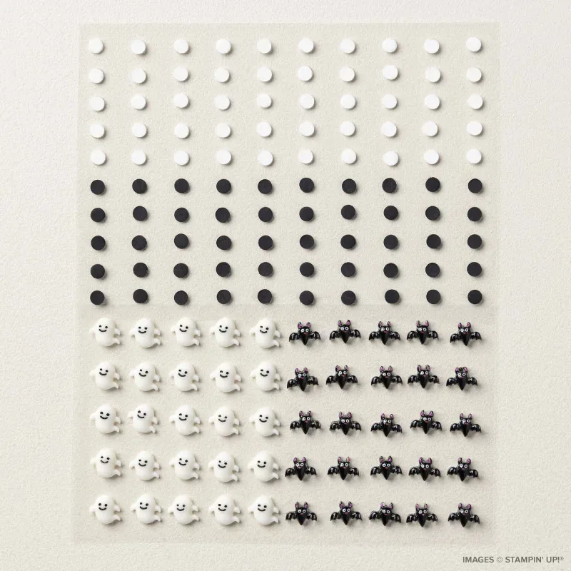 Adhesive-Backed Bats Ghosts & Dots