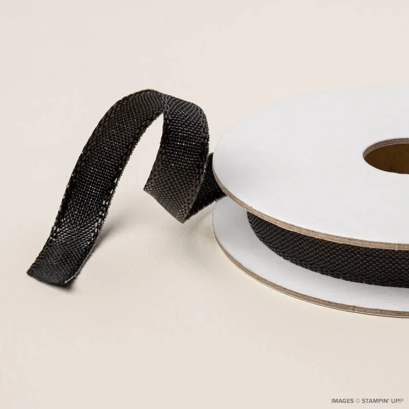 Black 3/8" Iridescent Ribbon