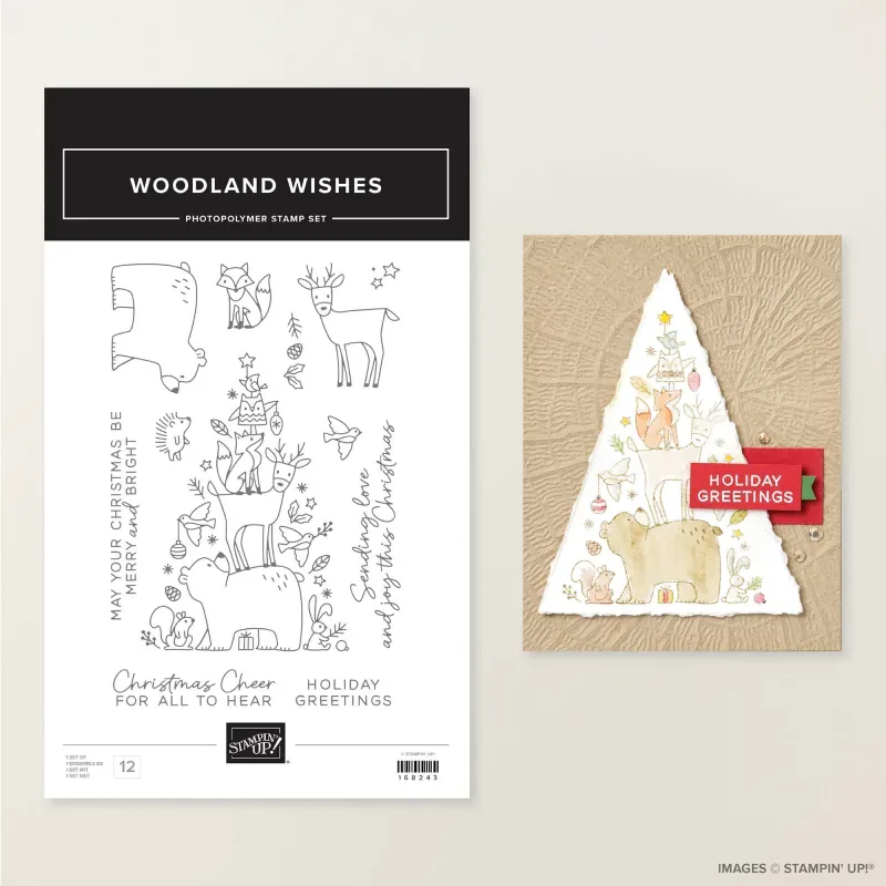 Woodland Wishes Photopolymer Stamp Set (English)