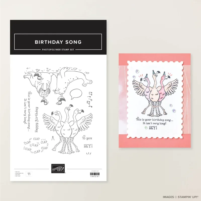 Birthday Song Photopolymer Stamp Set (English)