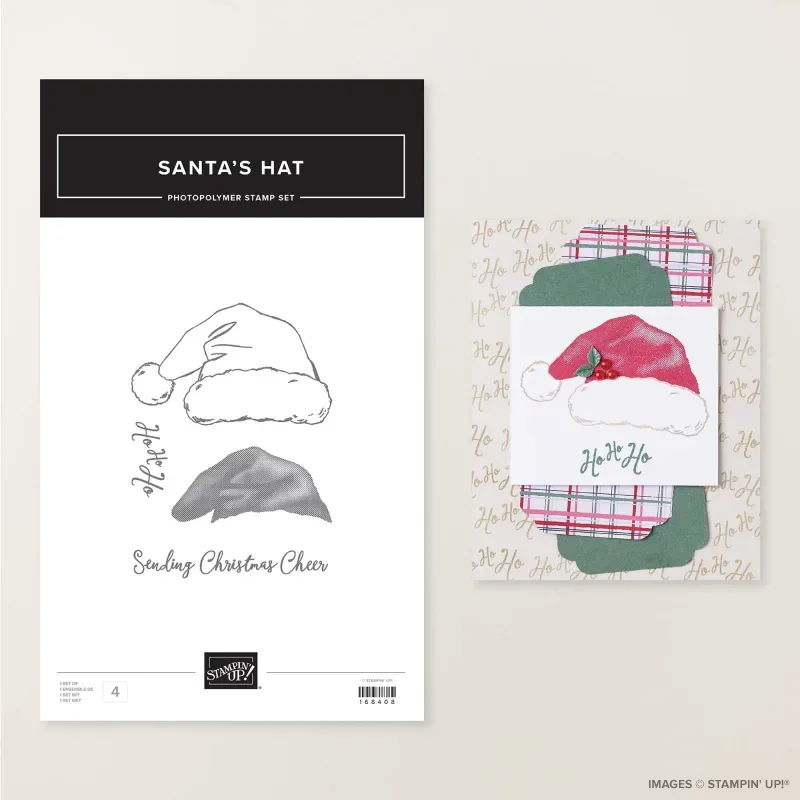 Santa's Hat Photopolymer Stamp Set (English)