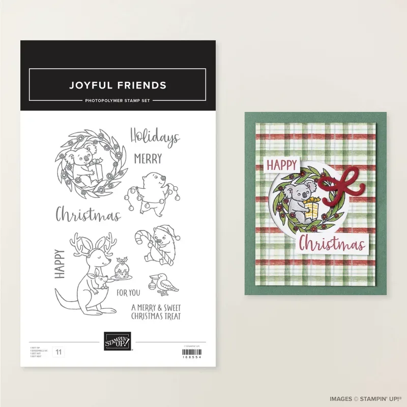 Joyful Friends Photopolymer Stamp Set (English)