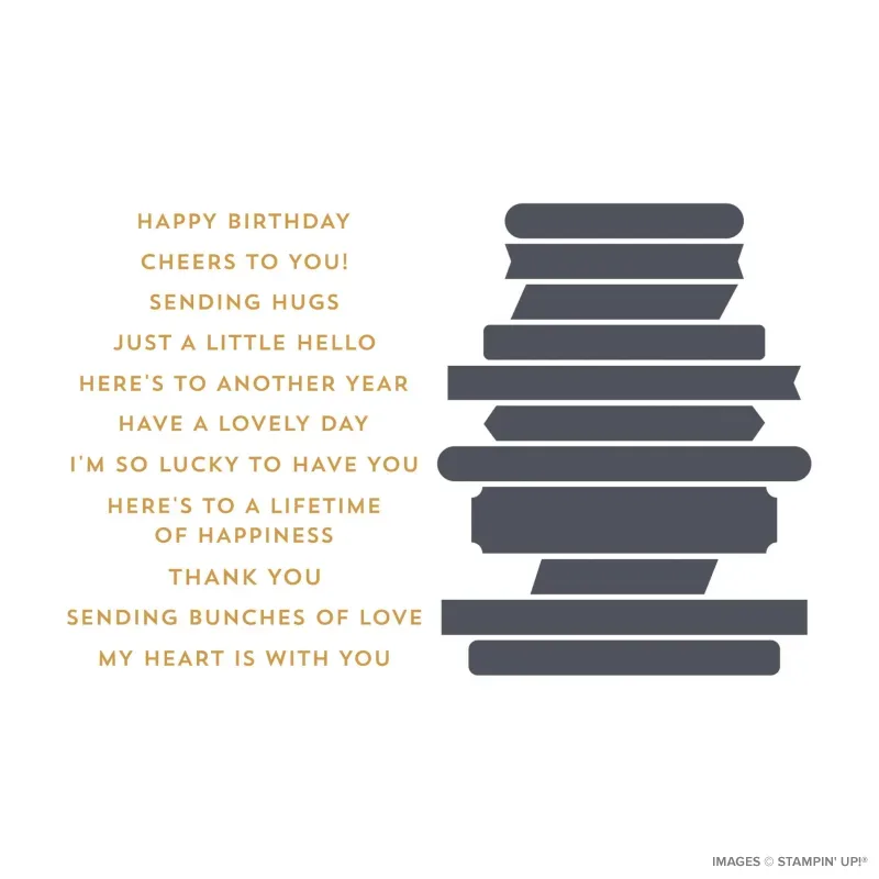 Sweetly Sentimental Hot Foil Dies (English)