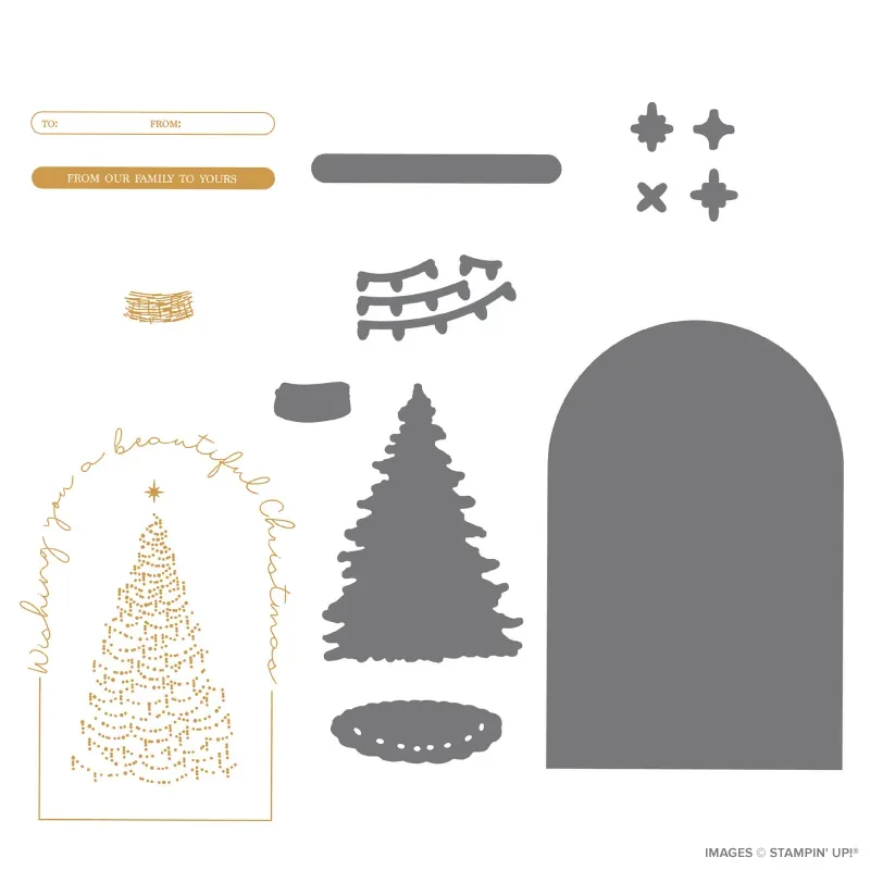 Twinkling Tidings Hot Foil Dies (English)